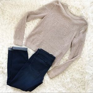 H&M beige knit sweater